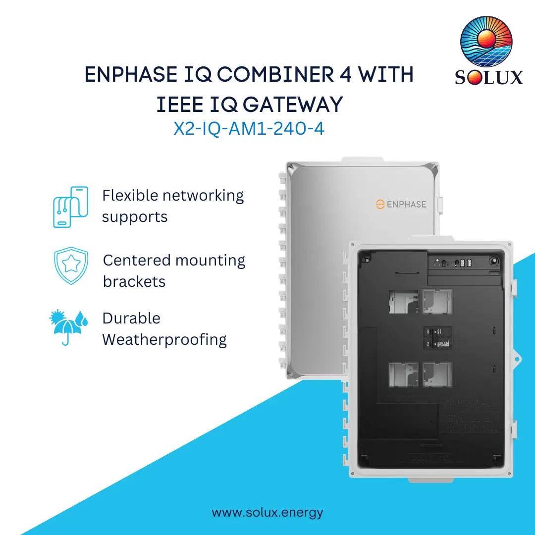 This is an image of Enphase IQ Combiner 4 Single Phase 240V with IEEE IQ Gateway
